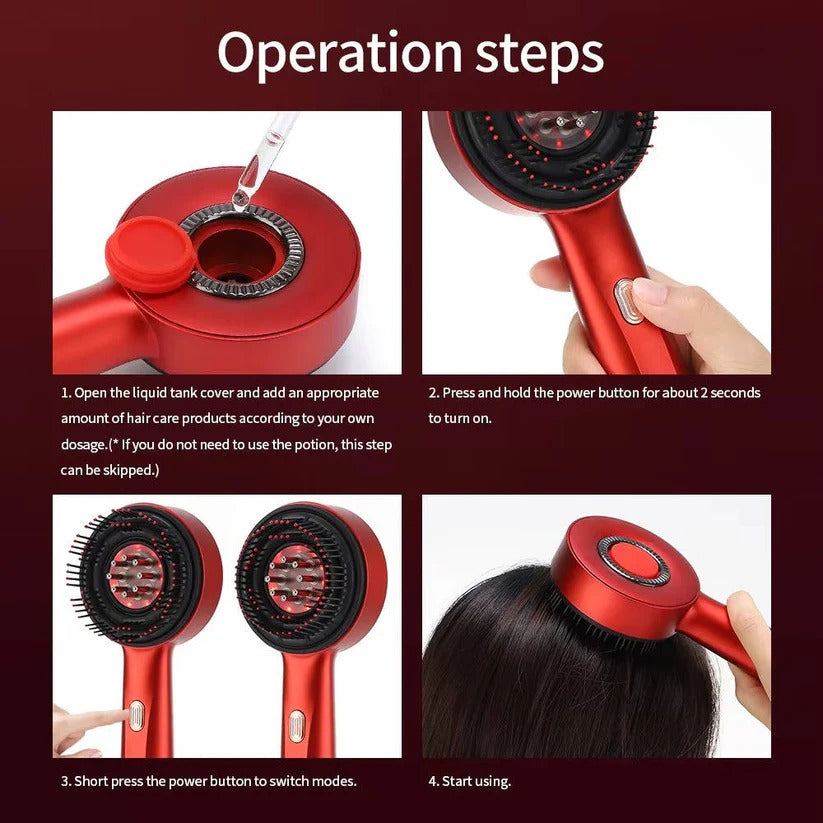 The Root-Revive Pro: 650nm Red Light Scalp Massager for Hair Density