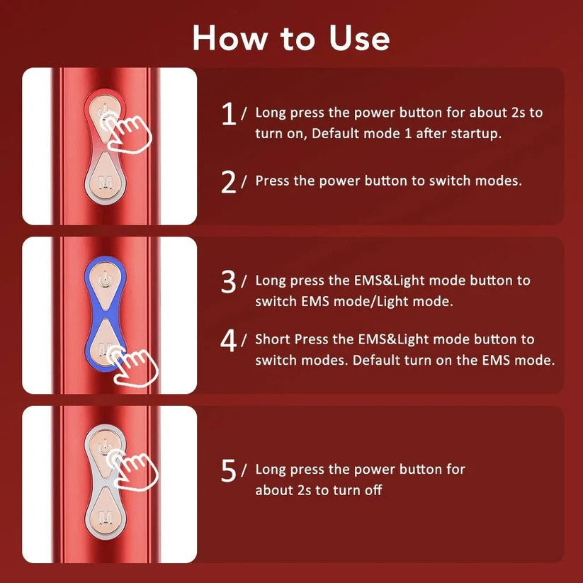 The Root-Revive Pro: 650nm Red Light Scalp Massager for Hair Density