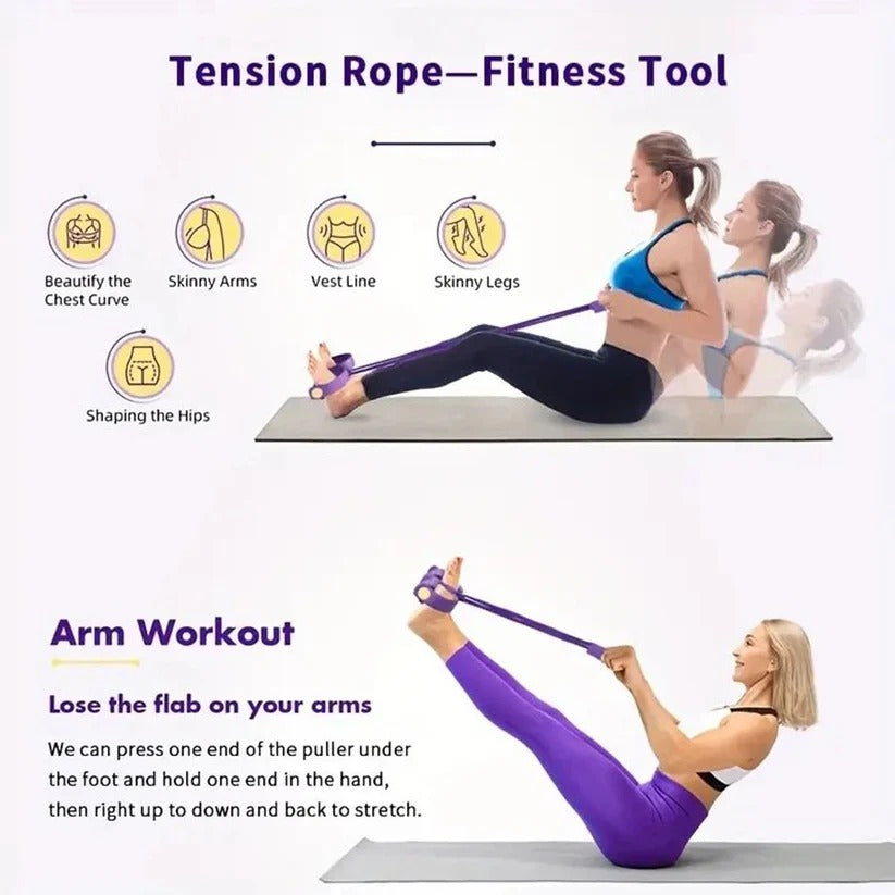 The Omni-Toner: 4-Tube Resistance Band with Detachable Pro-Grips