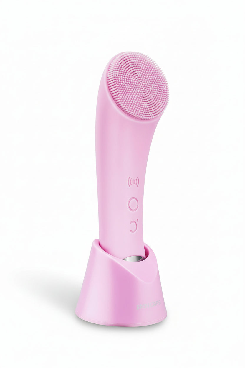 The Thermal-Glow Scrubber: Heated Silicone Face Brush for Deep Pore Detox
