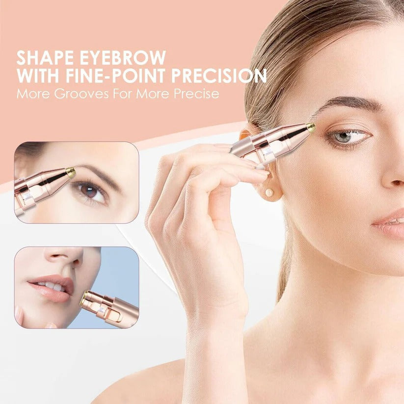 The Flawless-Base Pro: 2-in-1 LED Facial Epilator for Smooth Makeup Application