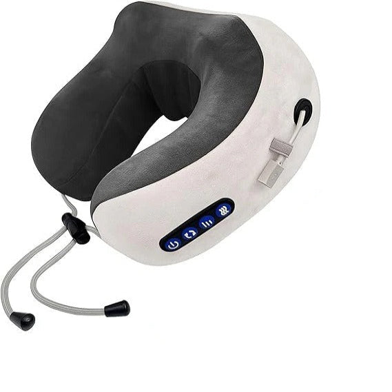 The Pulse-Cloud Voyager: Ergonomic Neck Pillow with Real-Touch Massage Nodes