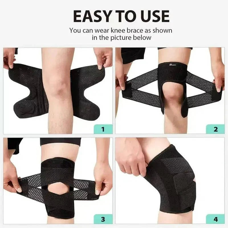 The Lateral-Guard Pro: Adjustable Knee Brace with Dual Side Stabilizers