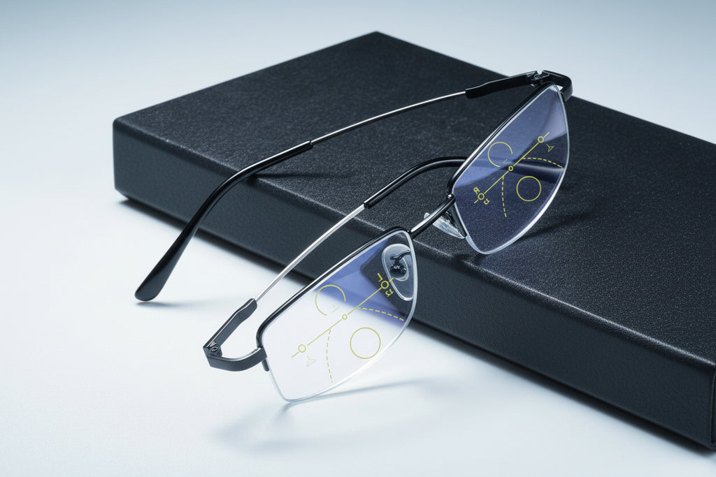 Multifocal Progressive Reading Glasses with UV400 Photochromic Lenses