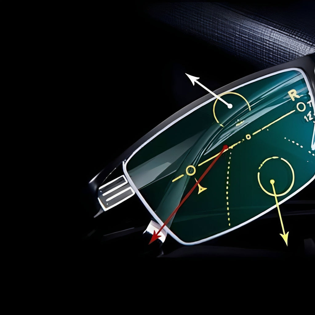 Multifocal Progressive Reading Glasses with UV400 Photochromic Lenses