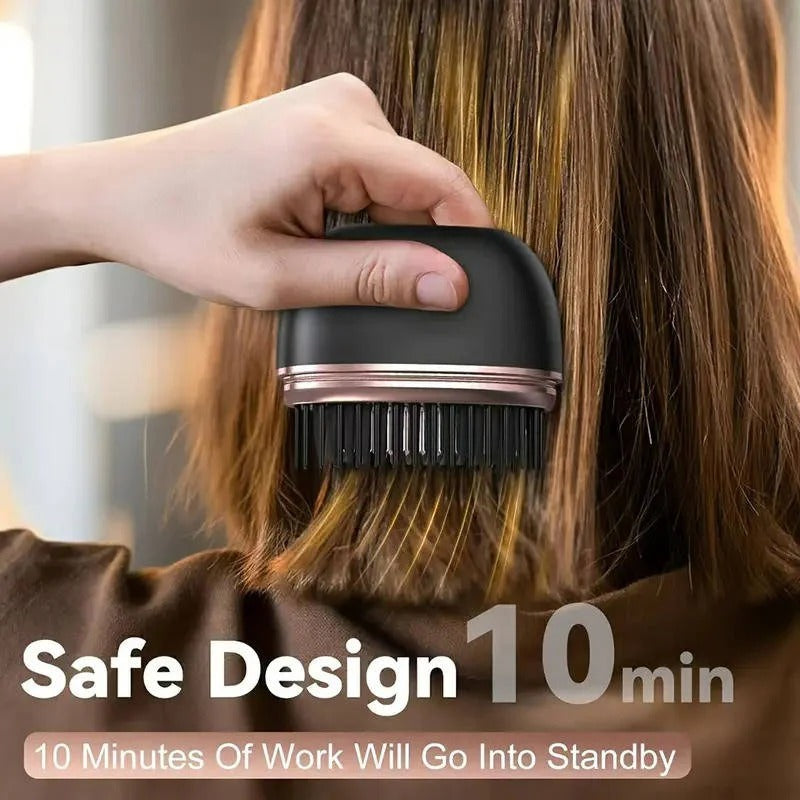 The Pocket-Gloss: Ultra-Compact Cordless Straightening Comb for Instant Touch-Ups