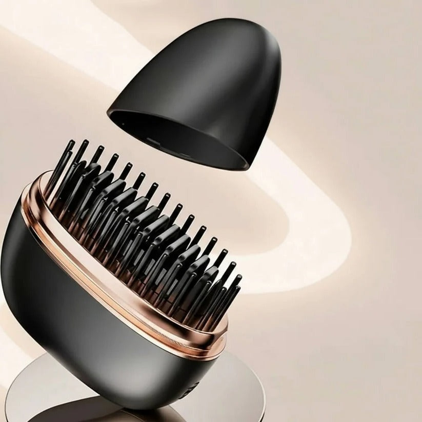 The Pocket-Gloss: Ultra-Compact Cordless Straightening Comb for Instant Touch-Ups