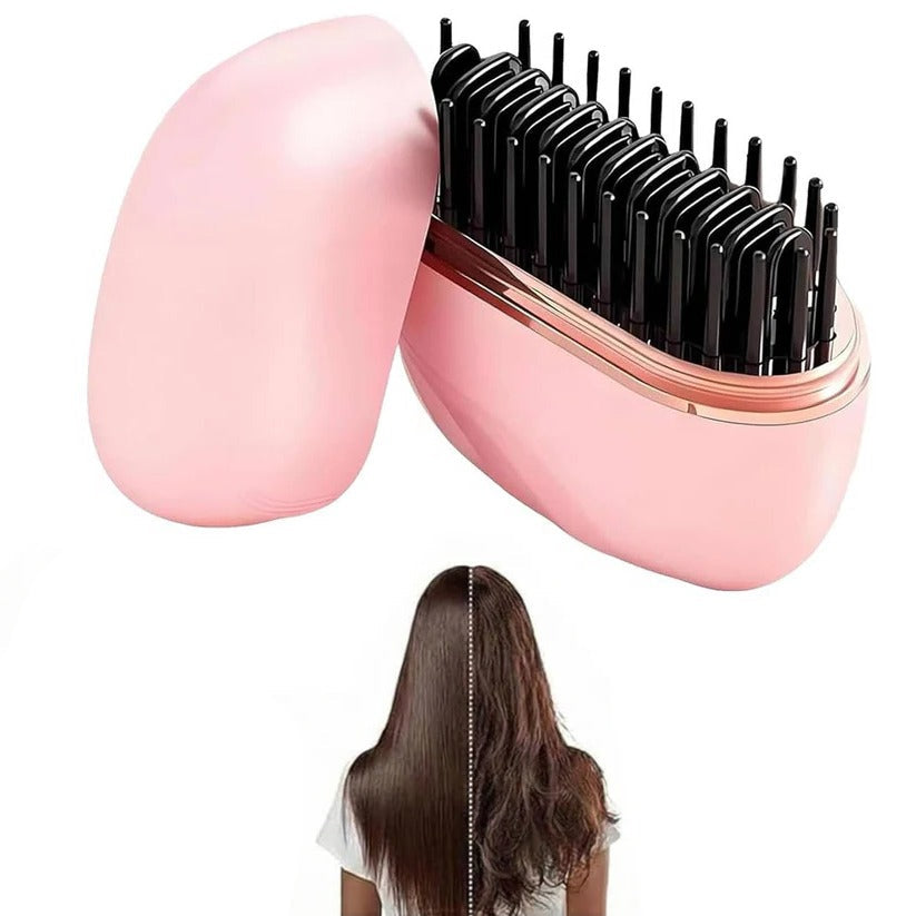 The Pocket-Gloss: Ultra-Compact Cordless Straightening Comb for Instant Touch-Ups