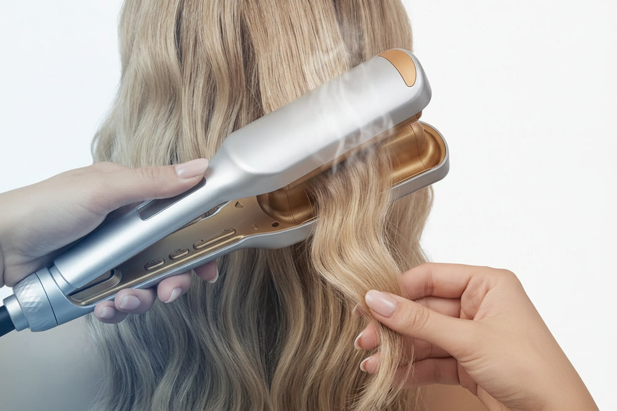 The Mermaid-Wave Pro: 25mm Dual Barrel Waver for Effortless Beachy Texture