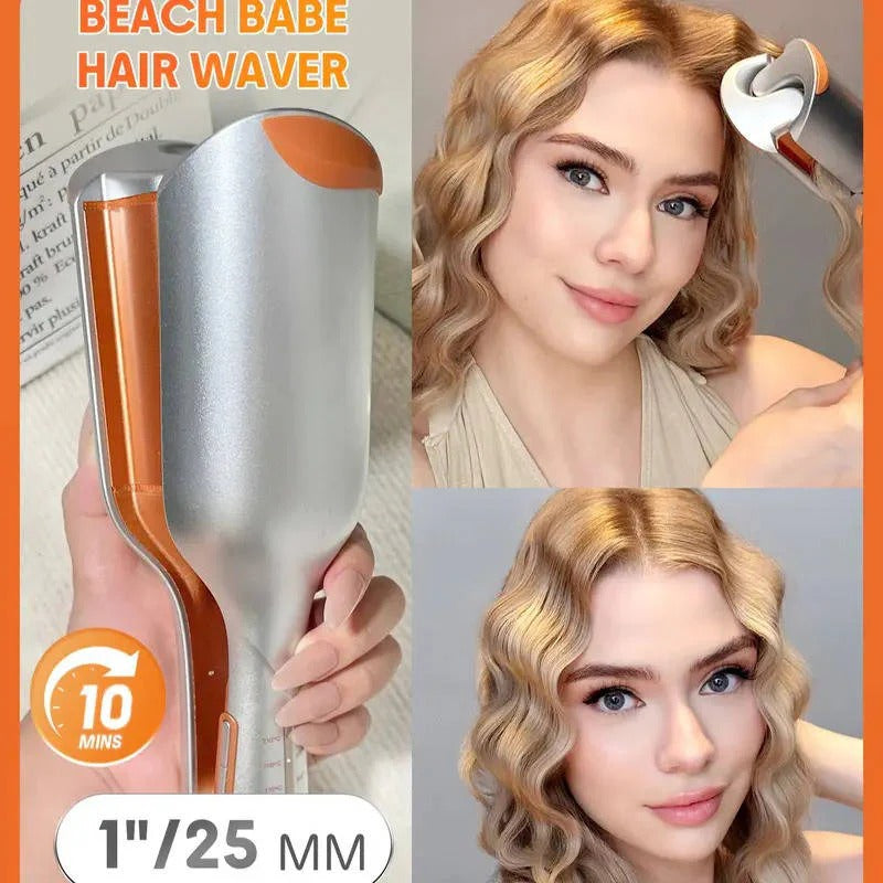The Mermaid-Wave Pro: 25mm Dual Barrel Waver for Effortless Beachy Texture